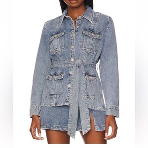 Amanda Uprichard Caspian Denim Jacket